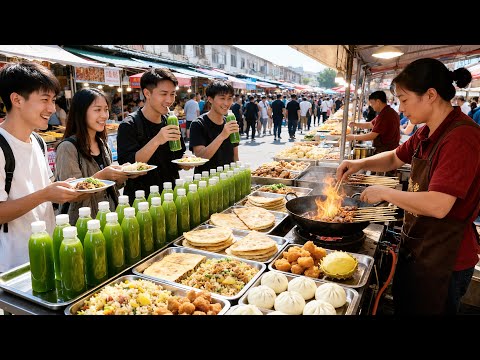 廣東深圳年輕人最喜愛的美食街，20種誘人美食分享，沉浸式體驗令人治愈的街頭美食製作過程
