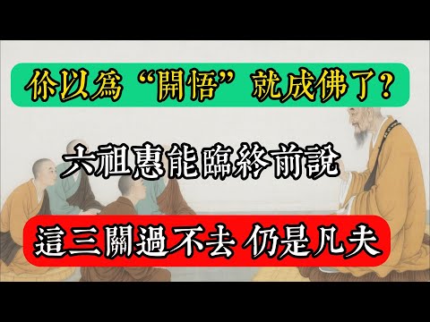 Do you think "enlightenment" means becoming a Buddha? The Sixth Patriarch Huineng said before his...