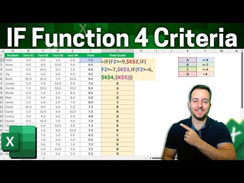 IF Function with 4 Criteria in Excel | IF Formula with many Conditions