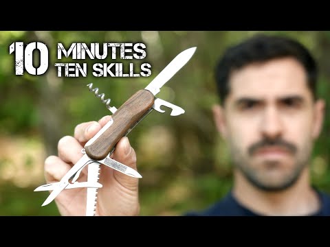 10 Bushcraft Pocket Knife Skills in 10 Minutes