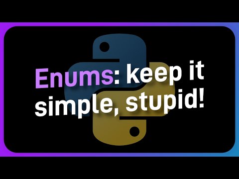 Enums in Python are SIMPLE but POWERFUL