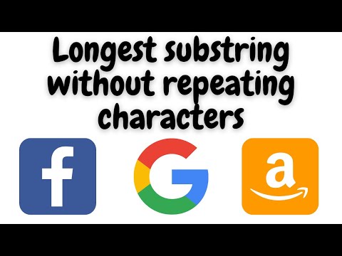 Longest substring without repeating characters | leetcode | python | leetcode 3 | Amazon