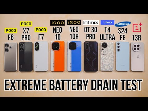 Poco F7 / Vivo T4 Ultra / S24 FE / X7 Pro / F6 / iQOO Neo 10 / 10R / GT 30 Pro - Battery Drain Test
