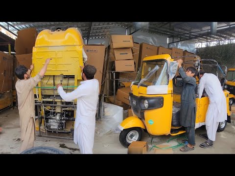 Mass Production and Assembling Process of Bajaj Re Three Wheel Rickshaw in Factory