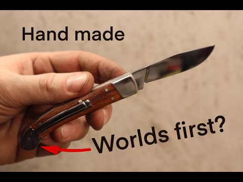 Knife making - Hand made pocket knife with pocket clip