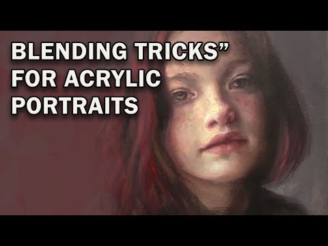 How You can Make Acrylics Look Like Oil | Portrait Painting Tips for Artists