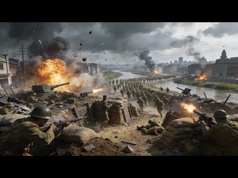 淞滬會戰打響，小夥帶領部隊誓死抵抗，一招就打得日軍抱頭鼠竄！⚔️ 抗日 Kung Fu #抗日 #電影 #功夫