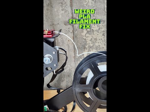Weird PLA Filament Fix for your 3d printer #shorts