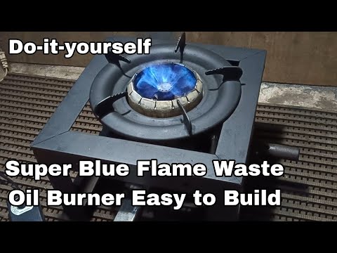 How to make Used Oil Stove Burner Simple Design