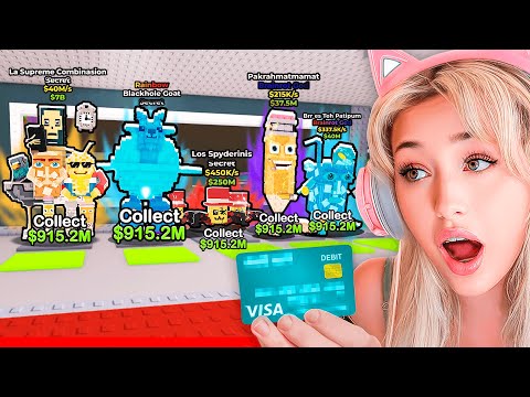 I STOLE Caylus' Credit Card To Get The RAREST BRAINROTS!