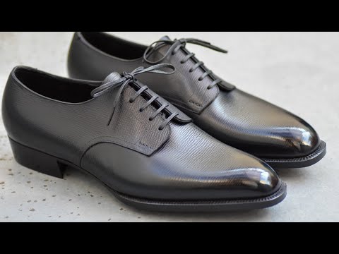 Making HANDMADE Derby shoes in French calf  | Shoemaker in Japan