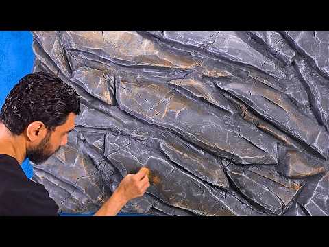 How to Make Amazing Rock Wall Decor -- Step by Step 🤩