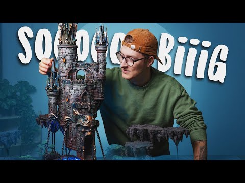 I made a fantasy castle so big it won't fit the thumbnail - to surprise Emil with a gift!