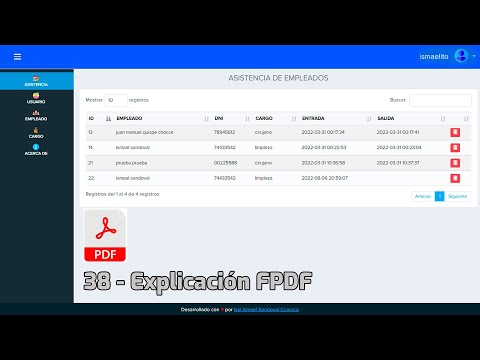 38.- Generar Reportes con FPDF ( Explicación )- Sistema de Asistencias con PHP y MYSQL