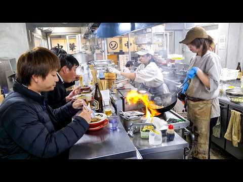 Late night diner where you can see Japanese women making $4.02 fried rice.