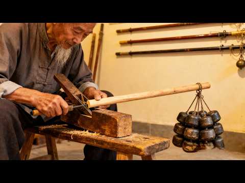 Chinese Master Revives Lost Art of Wooden Scale！Zero-Error Precision！| 失传技艺 | 木杆称 | 中国传统文化 | ASMR