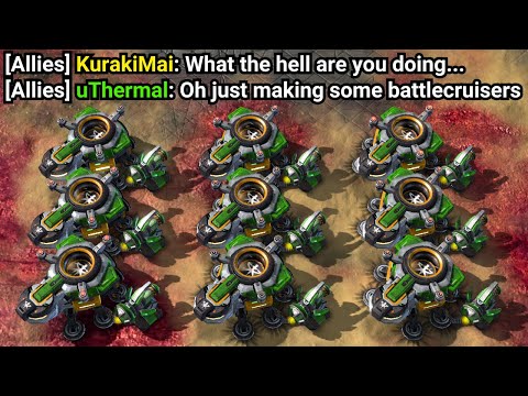 I Made My Teammates Go Insane By Literally Just Building Battlecruisers