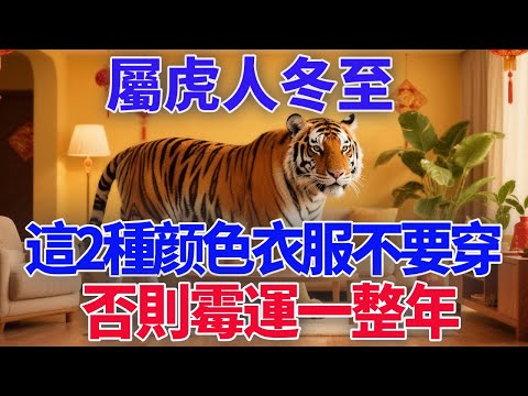 千萬要注意：12月21號冬至，屬虎人這2種顏色衣服不要穿，否則霉運一整年！#生肖迎祥#生肖#運勢#風水#命理