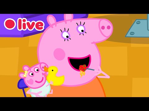 🔴 Peppa Wutz LIVE! BABY EVIE Episoden 🍼 Die Besten Momente von Evie 🥹 Cartoons für Kinder