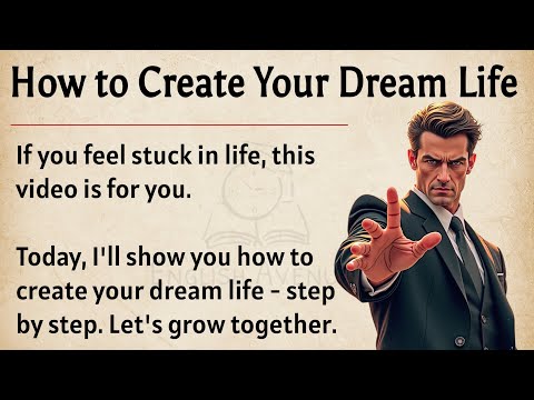 How to Create Your Dream Life ✨️ || Learn English Through Motivational Lesson 🔥 || Graded Reader ✅️