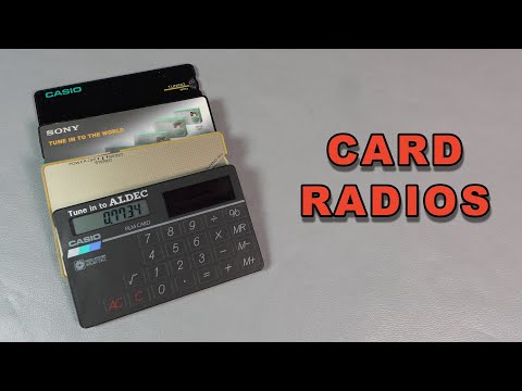 Card Radios - Vintage Casio RD-10 et al