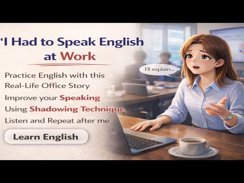Shadowing English Story (A2-B1) | I Had to Speak English at Work 💼 | Speak English Confidently