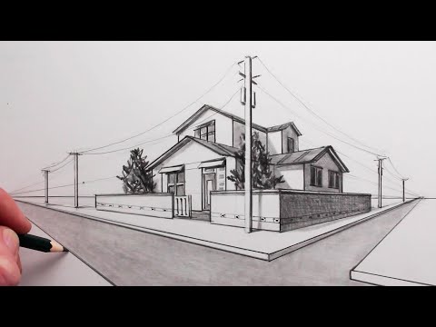 How to Draw a House in 2-Point Perspective Step by Step: Nobita's House