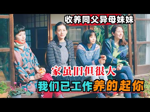 父亲去世后，他们收养了同父异母的妹妹，家虽旧但很大，我们已工作养的起你！一口气看完《海街日记》#大鱼解说