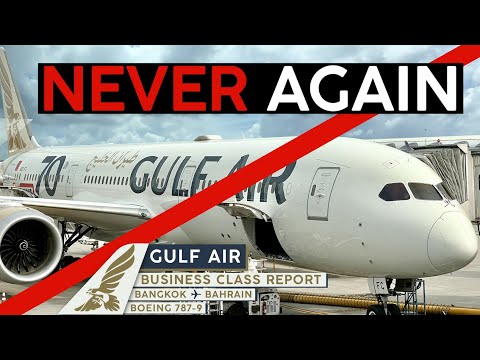 GULF AIR 787-9 Business Class 🇹🇭⇢🇧🇭【4K Trip Report Bangkok to Bahrain】WORST Flight of My Life!