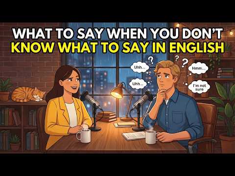 What to Say When You Don’t Know What to Say in English | Real Life Practice | A1 & A2