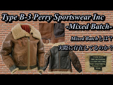[Leather] Type B-3 Perry SportsWear Inc -Mixed Batch-/Eastman Leather [Saitama's flight jacket sp...