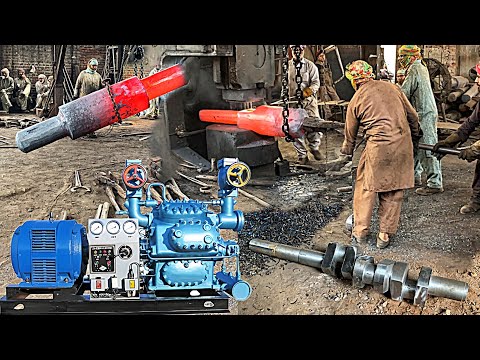 The Incredible Process of Manufacturing Heavy Duty Crankshaft | Crankshaft Forging and Machining