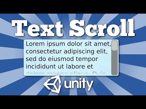 How to make scrollable UI (user interface) text area in Unity game | Quick Unity 2D tutorial