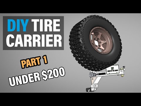 Part 1 - How to Build a DIY Rear Tire Carrier (Hitch Mounted) - Anti-Wobble