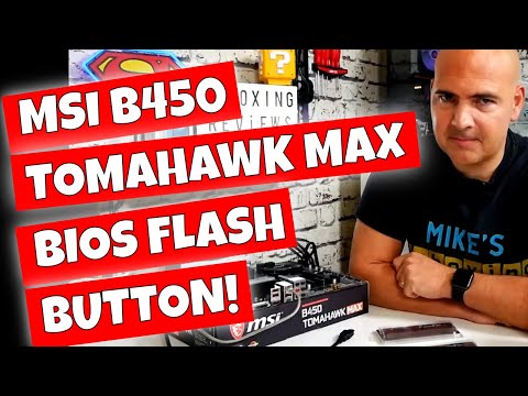 How To Use USB BIOS Flash Back MSI B450 Tomahawk MAX Motherboard