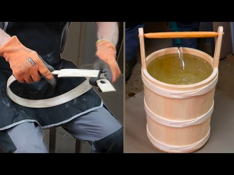Making a bucket completely from wood – without glue or metal