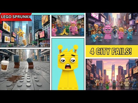 Lego Sprunki in NYC: The Ultimate Selfie Fail (Animation)