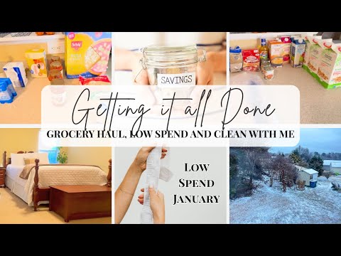 β¨ Getting it All Done β¨ - Clean with Me π§ΉI Grocery Haul π I Low Spend January π° and Pantry Challenge