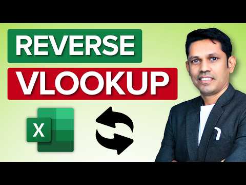 How to Use VLOOKUP from Right to Left in Excel