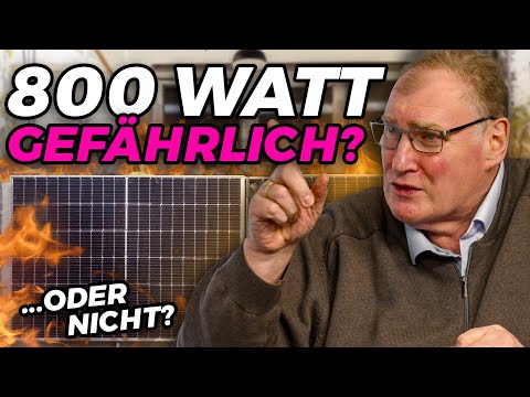 800 watts for balcony power plants: Danger or scaremongering? | With Holger Laudeley