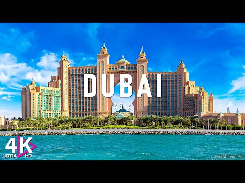 FLYING OVER DUBAI - Relaxing Music With Beautiful Natural Landscape - Videos 4K