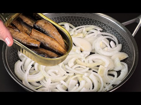 Sardines with onions are tastier than meat.  My grandma's old recipe is brilliant!