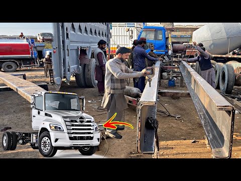 How Pakistan Bulid Euro UD Truck Trailer Frame || Amazing Manufacturing Process