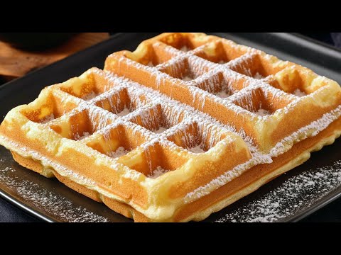 Sweet waffles – perfect recipe in 10 minutes! A friend from Italy taught me this!