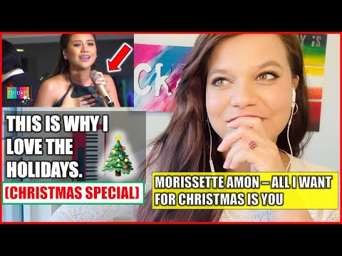 SINGER REACTS TO MORISSETTE AMON - All I Want For Christmas Is You | Music Reaction Video
