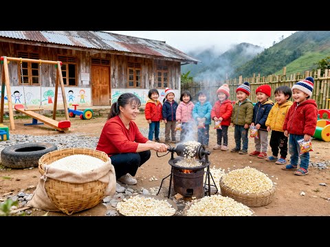 Heartwarming Christmas – Making Curled Popcorn and Sharing at Kindergarten | Phuong Harvest Life
