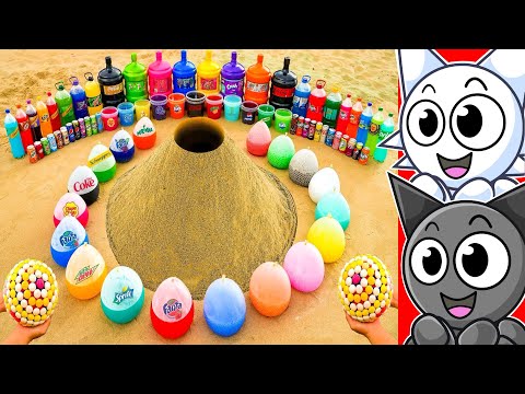 9,767,261 SODA'S vs GIANT MENTO VOLCANO Explosion!