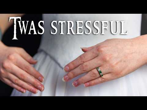 I Made My WEDDING DRESS in ONE WEEK! *p.s it's haunted*