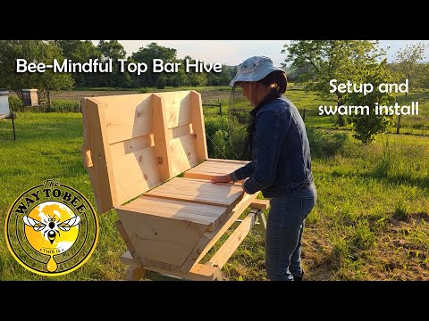 Top Bar Hive Flex-Horizontal from Bee Mindful Set-up and Swarm Install