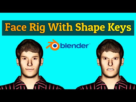 Face Rig With Shape Keys And Drivers | Blender Tutorial